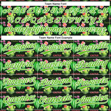 Load image into Gallery viewer, Custom Black Aurora Green-White 3D Pattern Design Cactus Festival Authentic Baseball Jersey
