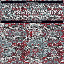 Load image into Gallery viewer, Custom White Black 3D Pattern Floral Design Performance T-Shirt