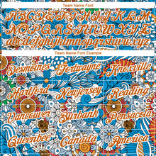 Загрузить изображение в средство просмотра галереи, Custom Light Blue Texas Orange-White 3D Pattern Floral Design Performance T-Shirt