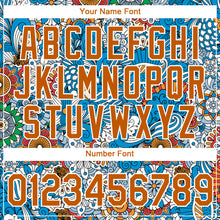 Загрузить изображение в средство просмотра галереи, Custom Light Blue Texas Orange-White 3D Pattern Floral Design Performance T-Shirt