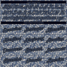 Загрузить изображение в средство просмотра галереи, Custom Blue Black 3D Pattern Floral Design Performance T-Shirt