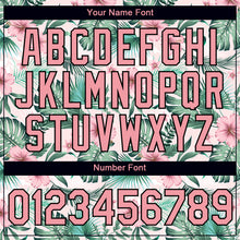 Charger l'image dans la galerie, Custom Pink Medium Pink-Black 3D Pattern Design Hawaii Palm Leaves And Flowers Performance T-Shirt