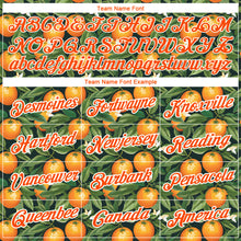 Load image into Gallery viewer, Custom Green Orange-White 3D Pattern Design Orange Citrus Fruit Performance T-Shirt