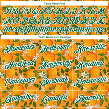 Load image into Gallery viewer, Custom Orange Kelly Green-White 3D Pattern Design Orange Citrus Fruit Performance T-Shirt