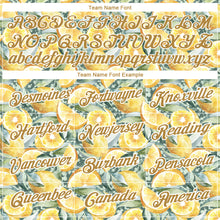 Load image into Gallery viewer, Custom White Old Gold 3D Pattern Design Lemon Performance T-Shirt