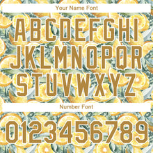 Load image into Gallery viewer, Custom White Old Gold 3D Pattern Design Lemon Performance T-Shirt