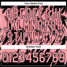 Загрузить изображение в средство просмотра галереи, Custom Black Medium Pink 3D Pattern Design Abstract Sharp Shape Performance T-Shirt