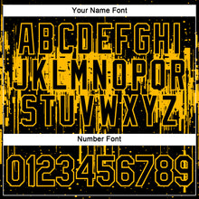 Загрузить изображение в средство просмотра галереи, Custom Black Gold 3D Pattern Design Dripping Splatter Art Performance T-Shirt