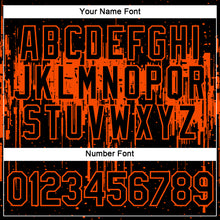 Загрузить изображение в средство просмотра галереи, Custom Black Orange 3D Pattern Design Dripping Splatter Art Performance T-Shirt