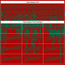 Load image into Gallery viewer, Custom Red Kelly Green 3D Pattern Design Dripping Splatter Art Performance T-Shirt