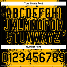 Загрузить изображение в средство просмотра галереи, Custom Black Gold 3D Pattern Design Dripping Splatter Art Performance T-Shirt