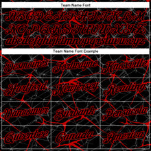 Load image into Gallery viewer, Custom Black Red 3D Pattern Design Abstract Network Performance T-Shirt