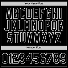 Charger l'image dans la galerie, Custom White Black 3D Pattern Design Gradient Style Twinkle Star Authentic Baseball Jersey