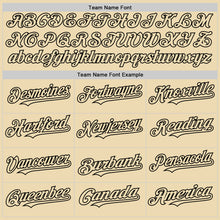 Charger l'image dans la galerie, Custom Black Cream 3D Pattern Design Gradient Style Twinkle Star Authentic Baseball Jersey