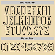 Charger l'image dans la galerie, Custom Black Cream 3D Pattern Design Gradient Style Twinkle Star Authentic Baseball Jersey