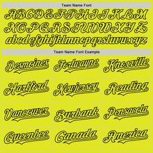 Charger l'image dans la galerie, Custom Black Neon Yellow 3D Pattern Design Gradient Style Twinkle Star Authentic Baseball Jersey