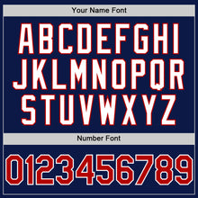 Charger l'image dans la galerie, Custom Royal Red-White 3D Pattern Design Gradient Style Twinkle Star Authentic Baseball Jersey