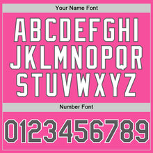 Load image into Gallery viewer, Custom Pink Steel Gray-White 3D Pattern Design Gradient Style Twinkle Star Authentic Baseball Jersey