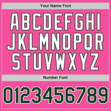 Charger l'image dans la galerie, Custom Pink Green-White 3D Pattern Design Gradient Style Twinkle Star Authentic Baseball Jersey