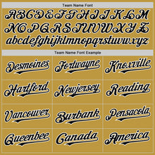 Charger l'image dans la galerie, Custom Old Gold Black-White 3D Pattern Design Gradient Style Twinkle Star Authentic Baseball Jersey