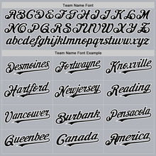 Charger l'image dans la galerie, Custom Gray Black-White 3D Pattern Design Gradient Style Twinkle Star Authentic Baseball Jersey