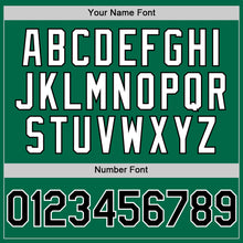 Charger l'image dans la galerie, Custom Kelly Green Black-White 3D Pattern Design Gradient Style Twinkle Star Authentic Baseball Jersey