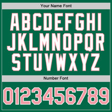 Load image into Gallery viewer, Custom Kelly Green Medium Pink-White 3D Pattern Design Gradient Style Twinkle Star Authentic Baseball Jersey