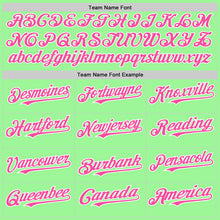 Charger l'image dans la galerie, Custom Pea Green Pink-White 3D Pattern Design Gradient Style Twinkle Star Authentic Baseball Jersey