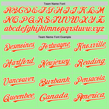 Laden Sie das Bild in den Galerie-Viewer, Custom Pea Green Orange-White 3D Pattern Design Gradient Style Twinkle Star Authentic Baseball Jersey