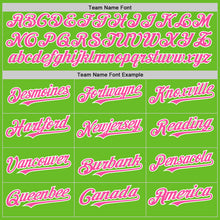 Load image into Gallery viewer, Custom Aurora Green Pink-White 3D Pattern Design Gradient Style Twinkle Star Authentic Baseball Jersey