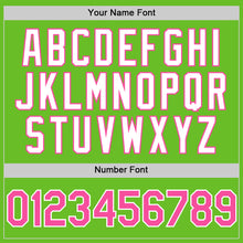 Load image into Gallery viewer, Custom Aurora Green Pink-White 3D Pattern Design Gradient Style Twinkle Star Authentic Baseball Jersey