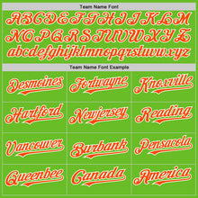 Load image into Gallery viewer, Custom Aurora Green Orange-White 3D Pattern Design Gradient Style Twinkle Star Authentic Baseball Jersey