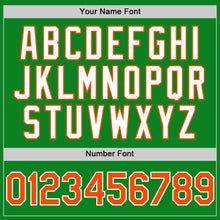 Charger l'image dans la galerie, Custom Grass Green Orange-White 3D Pattern Design Gradient Style Twinkle Star Authentic Baseball Jersey