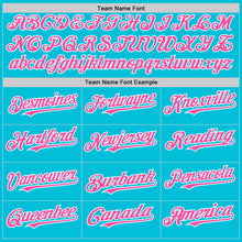 Laden Sie das Bild in den Galerie-Viewer, Custom Lakes Blue Pink-White 3D Pattern Design Gradient Style Twinkle Star Authentic Baseball Jersey