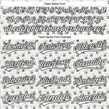 Load image into Gallery viewer, Custom White Black 3D Pattern Design Animal Panda Authentic Baseball Jersey