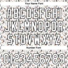 Load image into Gallery viewer, Custom White Black 3D Pattern Design Animal Deer Authentic Baseball Jersey