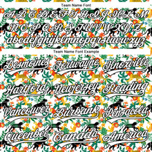 Load image into Gallery viewer, Custom White Black 3D Pattern Design Animal Lion And Leopard Authentic Baseball Jersey