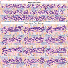 Laden Sie das Bild in den Galerie-Viewer, Custom Light Pink Purple 3D Pattern Design Animal Leopard Authentic Baseball Jersey