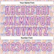 Laden Sie das Bild in den Galerie-Viewer, Custom Light Pink Purple 3D Pattern Design Animal Leopard Authentic Baseball Jersey