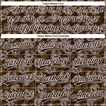 Laden Sie das Bild in den Galerie-Viewer, Custom Brown White 3D Pattern Design Animal Loongfeng Authentic Baseball Jersey