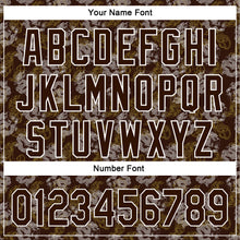 Laden Sie das Bild in den Galerie-Viewer, Custom Brown White 3D Pattern Design Animal Loongfeng Authentic Baseball Jersey