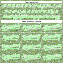 Load image into Gallery viewer, Custom Green Pea Green-White 3D Pattern Design Animal Cow Authentic Baseball Jersey