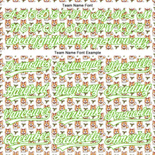 Load image into Gallery viewer, Custom White Aurora Green 3D Pattern Design Animal Dog Authentic Baseball Jersey