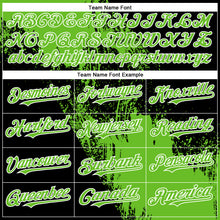 Load image into Gallery viewer, Custom Aurora Green Black-White 3D Pattern Design Abstract Brush Stroke Authentic Baseball Jersey