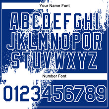 Загрузить изображение в средство просмотра галереи, Custom White Royal 3D Pattern Design Abstract Brush Stroke Authentic Baseball Jersey