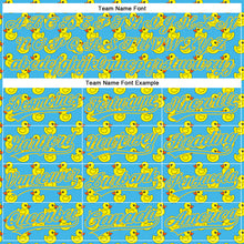 Загрузить изображение в средство просмотра галереи, Custom Sky Blue Yellow 3D Pattern Design Animal Duck Authentic Baseball Jersey