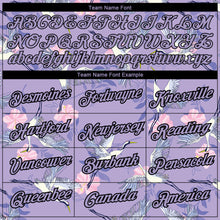 Загрузить изображение в средство просмотра галереи, Custom Purple Black 3D Pattern Design Animal Crane Performance T-Shirt