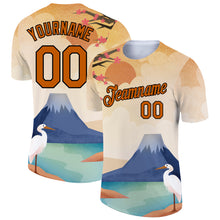 Load image into Gallery viewer, Custom City Cream Texas Orange-Black 3D Pattern Design Animal Heron Performance T-Shirt