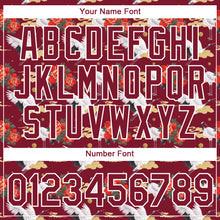 Load image into Gallery viewer, Custom Crimson White 3D Pattern Design Animal Crane Performance T-Shirt