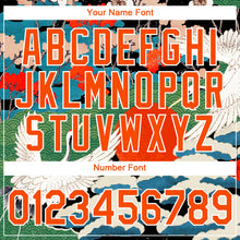 Загрузить изображение в средство просмотра галереи, Custom Black Orange-White 3D Pattern Design Animal Crane Performance T-Shirt